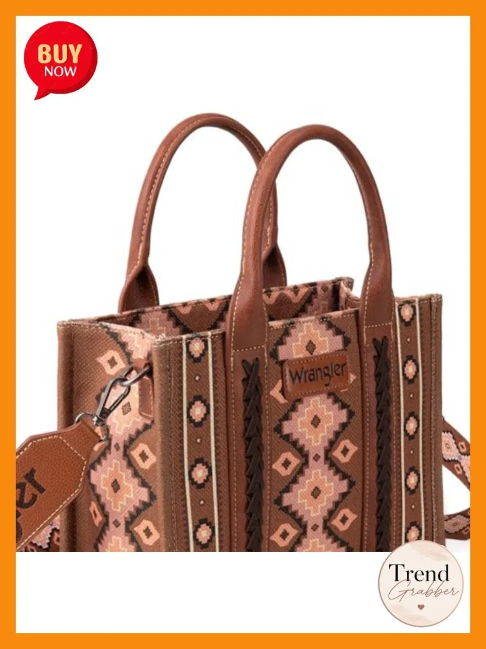 Aztec Print Hobo Bag with Guitar Strap